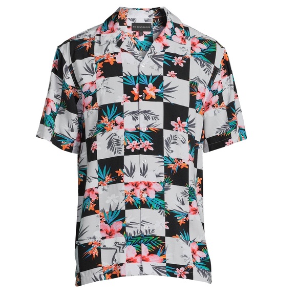 Men’s No Boundaries Rayon Button Down Resort Shirt Size Medium NWT - Picture 1 of 6